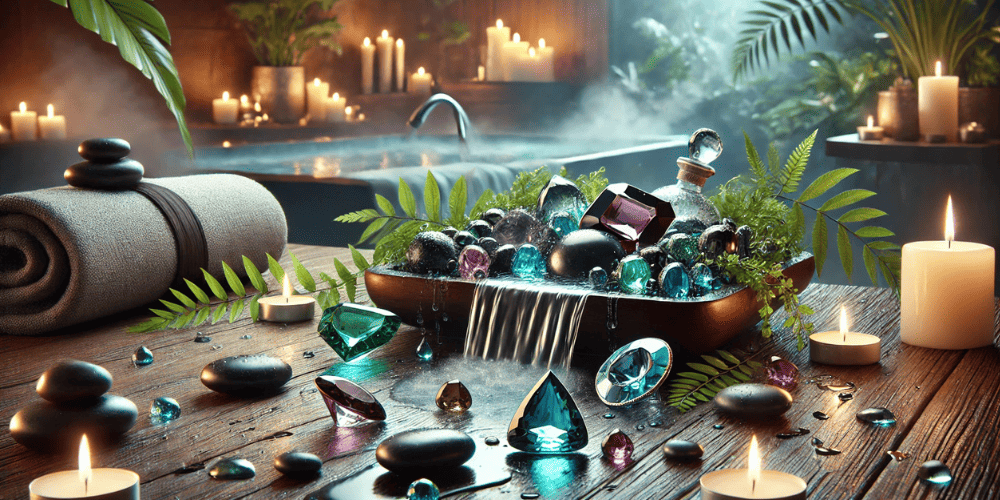 Peut-on se doucher avec ses pierres ?