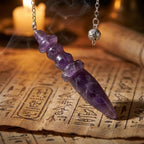 Pendule Thot Égyptien Divinatoire Radiesthésie Amethyst Amethyst