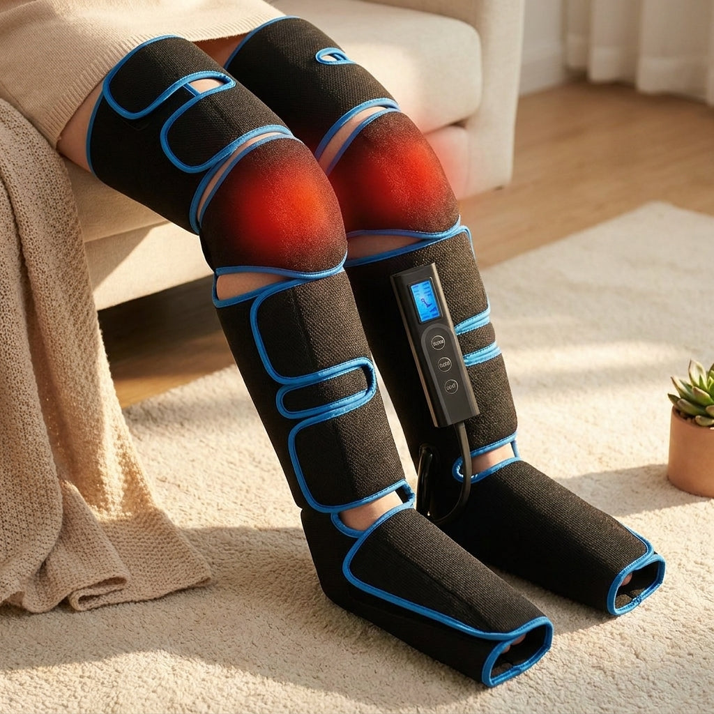 Appareil de Massage Pieds et Jambes Bleu clair Bleu clair