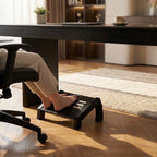 Repose Pied Réglable Inclinable | Repose Pieds Ajustable Noir Noir