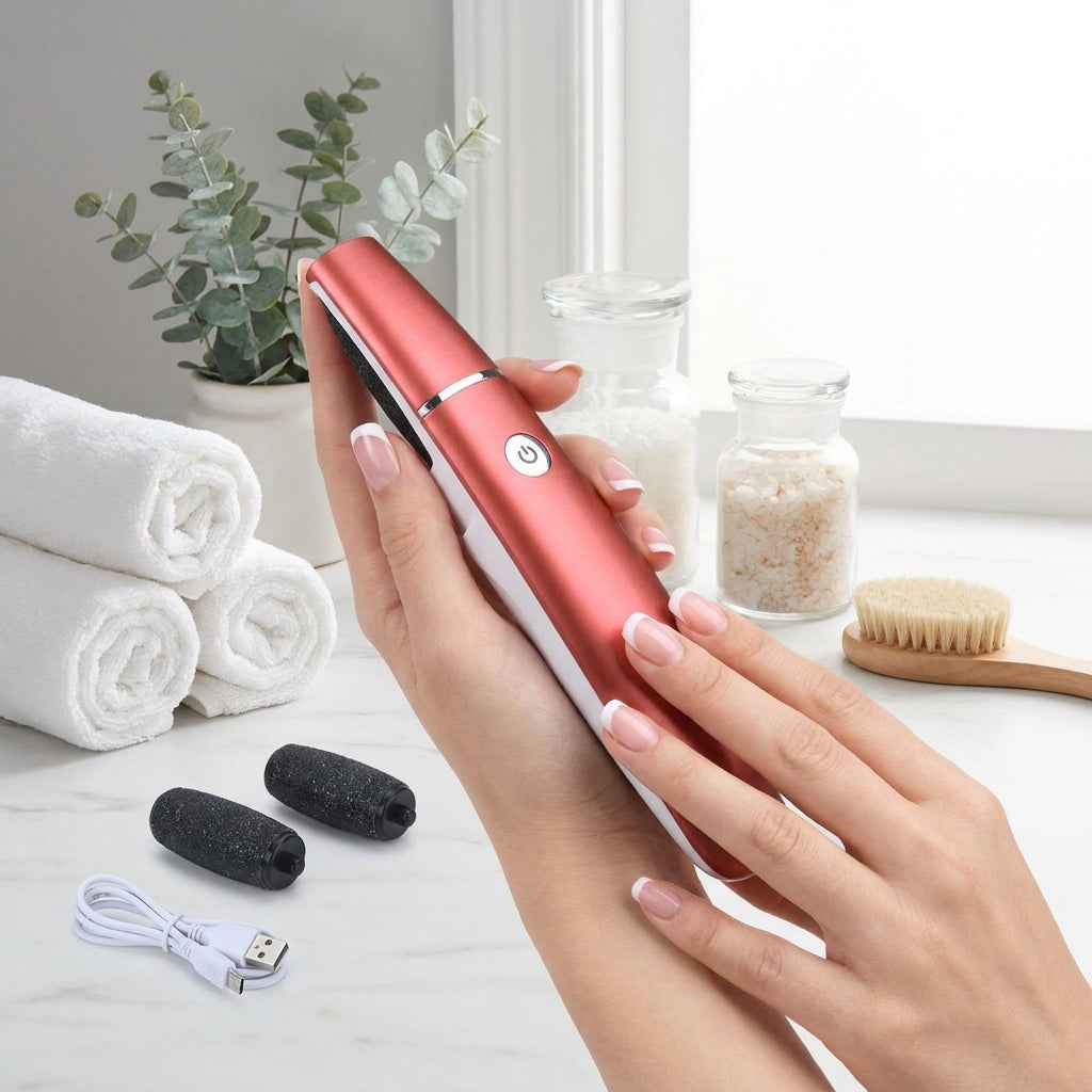 Ponceuse Électrique Pédicure | Ponceuse Podologue Professionnel Rouge Rouge