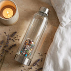 Gourde en Verre avec Pierres Naturelles Colorful Crystal Colorful Crystal