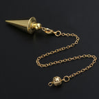 Pendule Divinatoire Radiesthésie Métal Cône