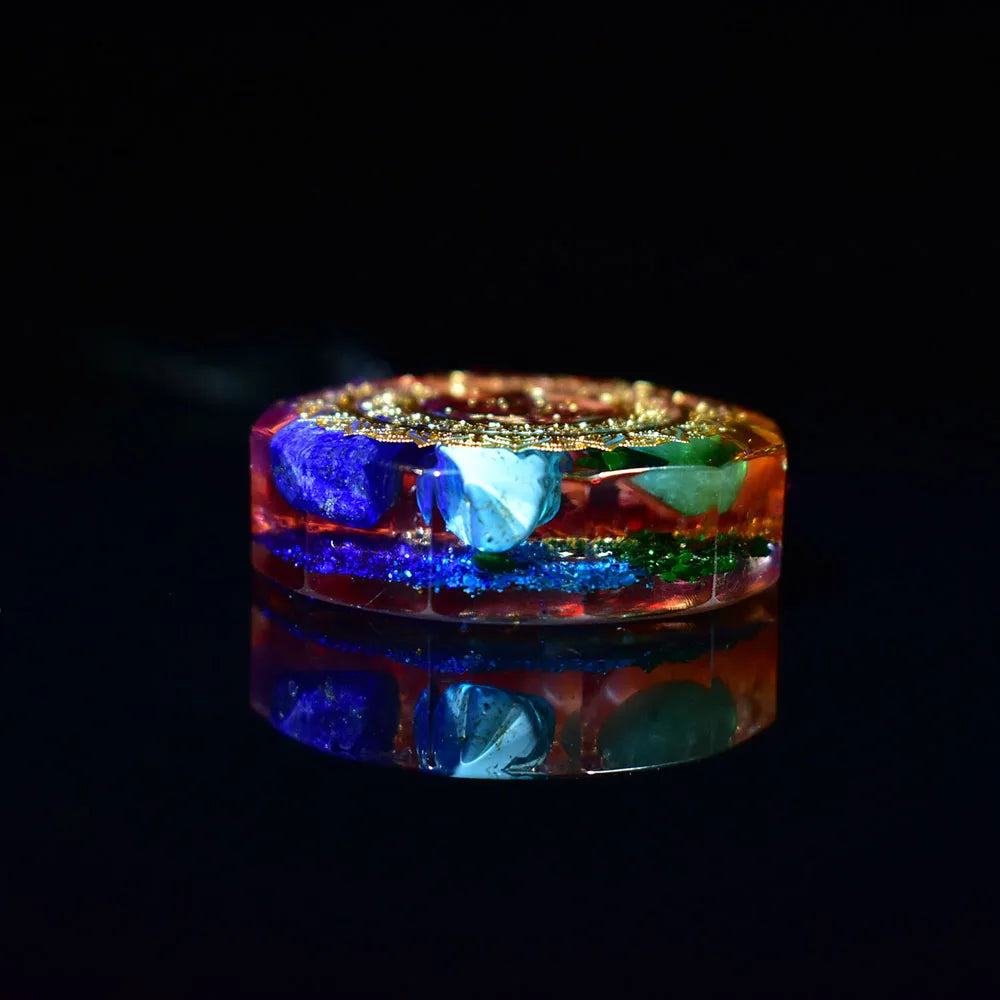 Pendentif Orgonite Om Chakras