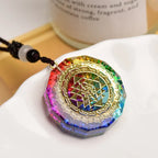 Pendentif Orgonite Géométrie Sacrée Énergétique