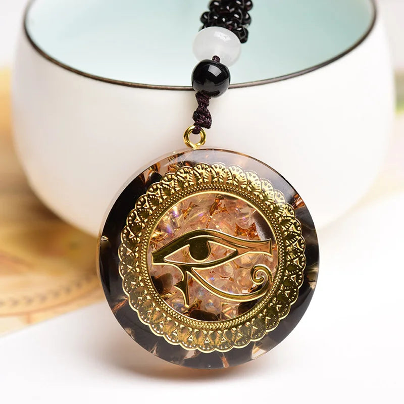 Pendentif Orgonite Œil d’Horus