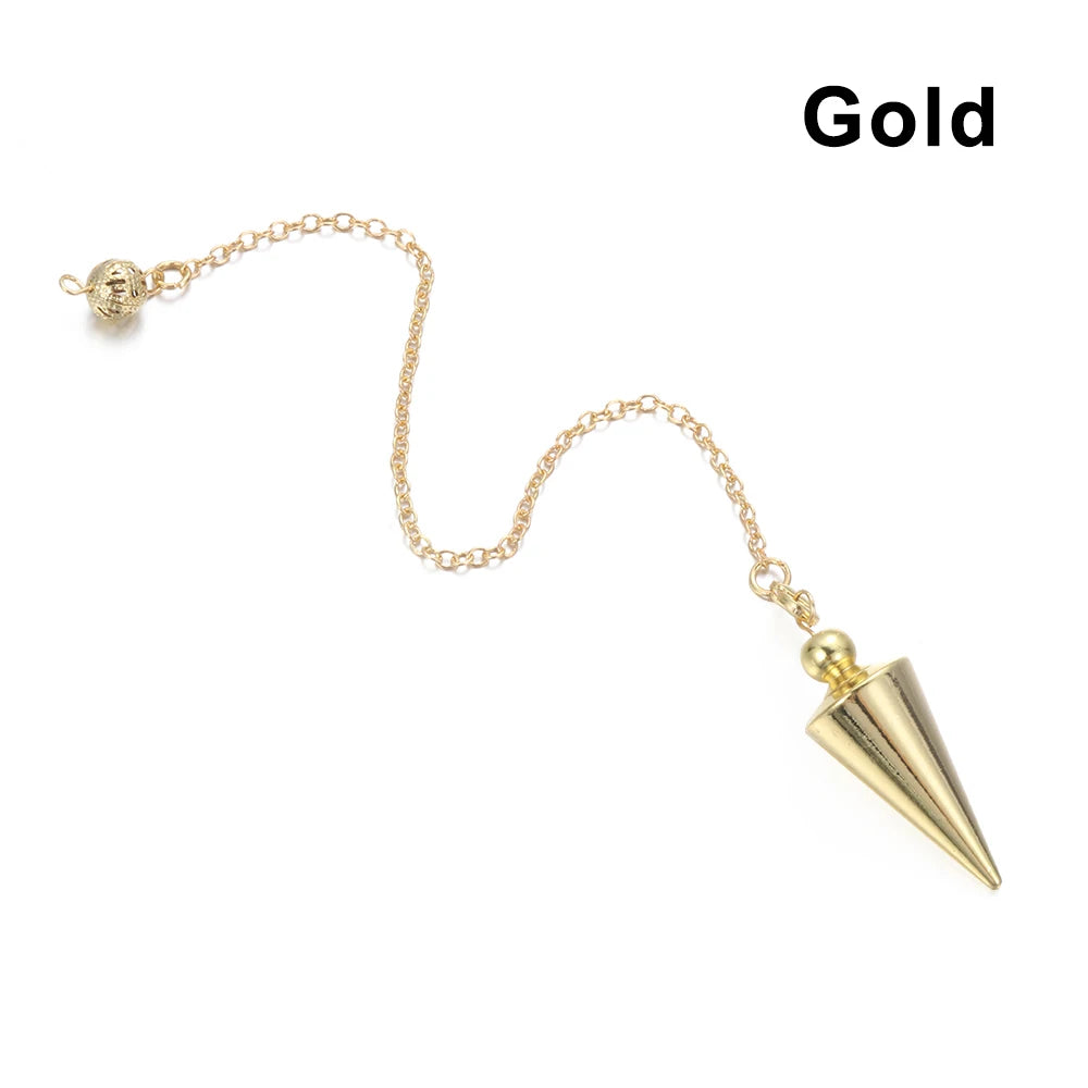 Pendule Divinatoire Radiesthésie Métal Cône