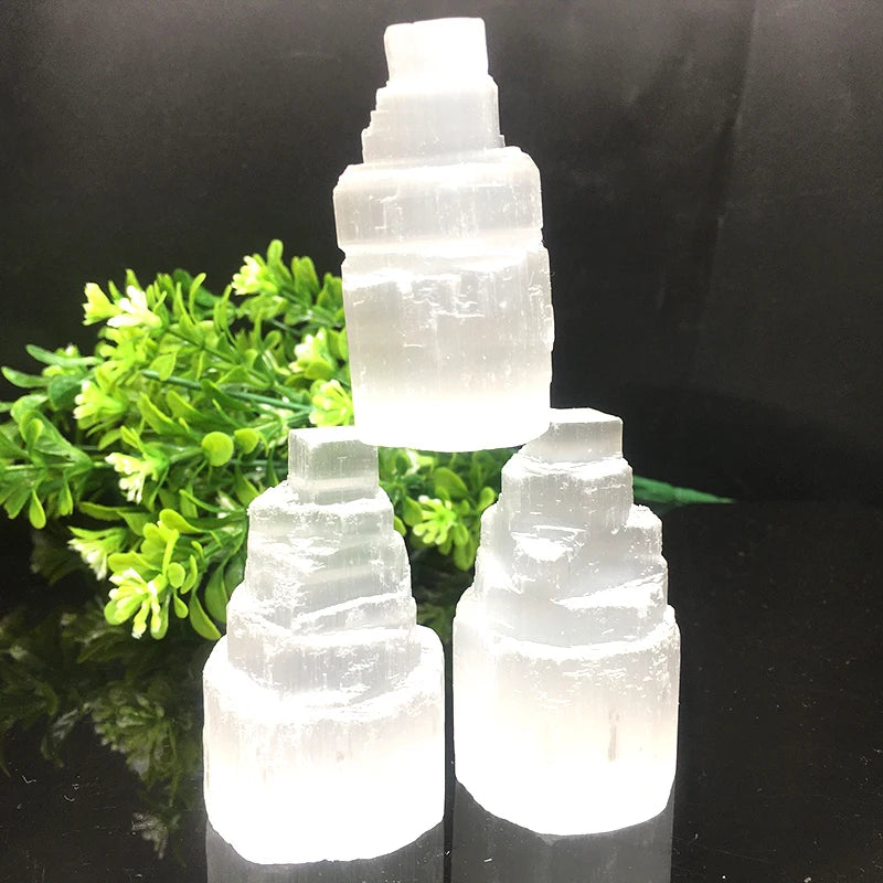 Lampe Selenite Naturel au Gramme