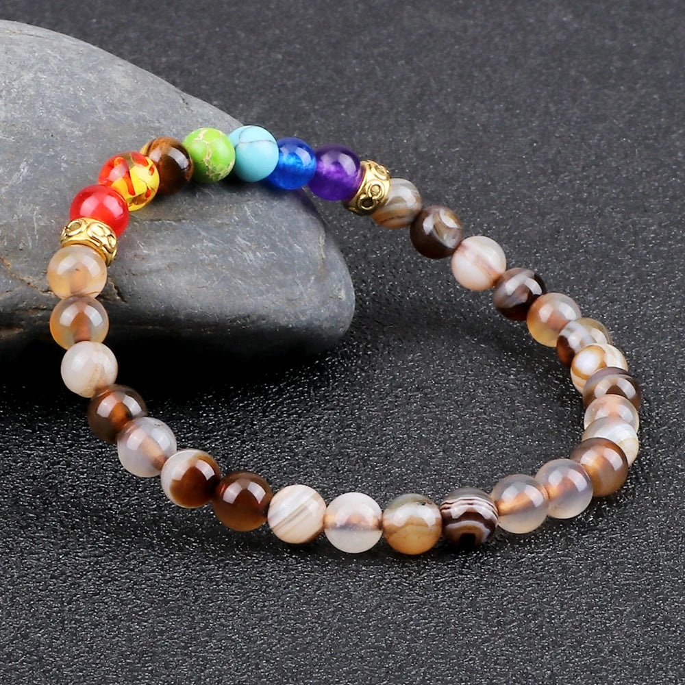 Bracelet 7 Chakras pour Femme