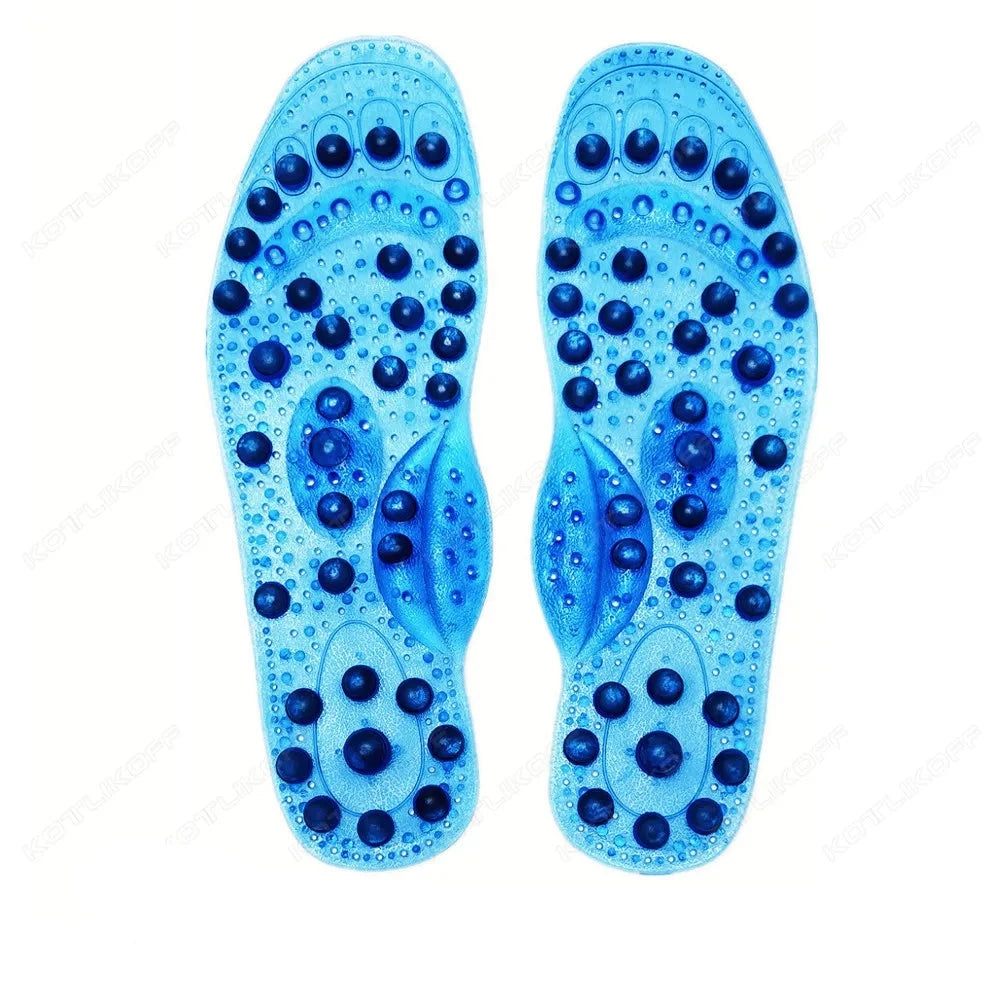 Semelle de Massage Magnétique bleu