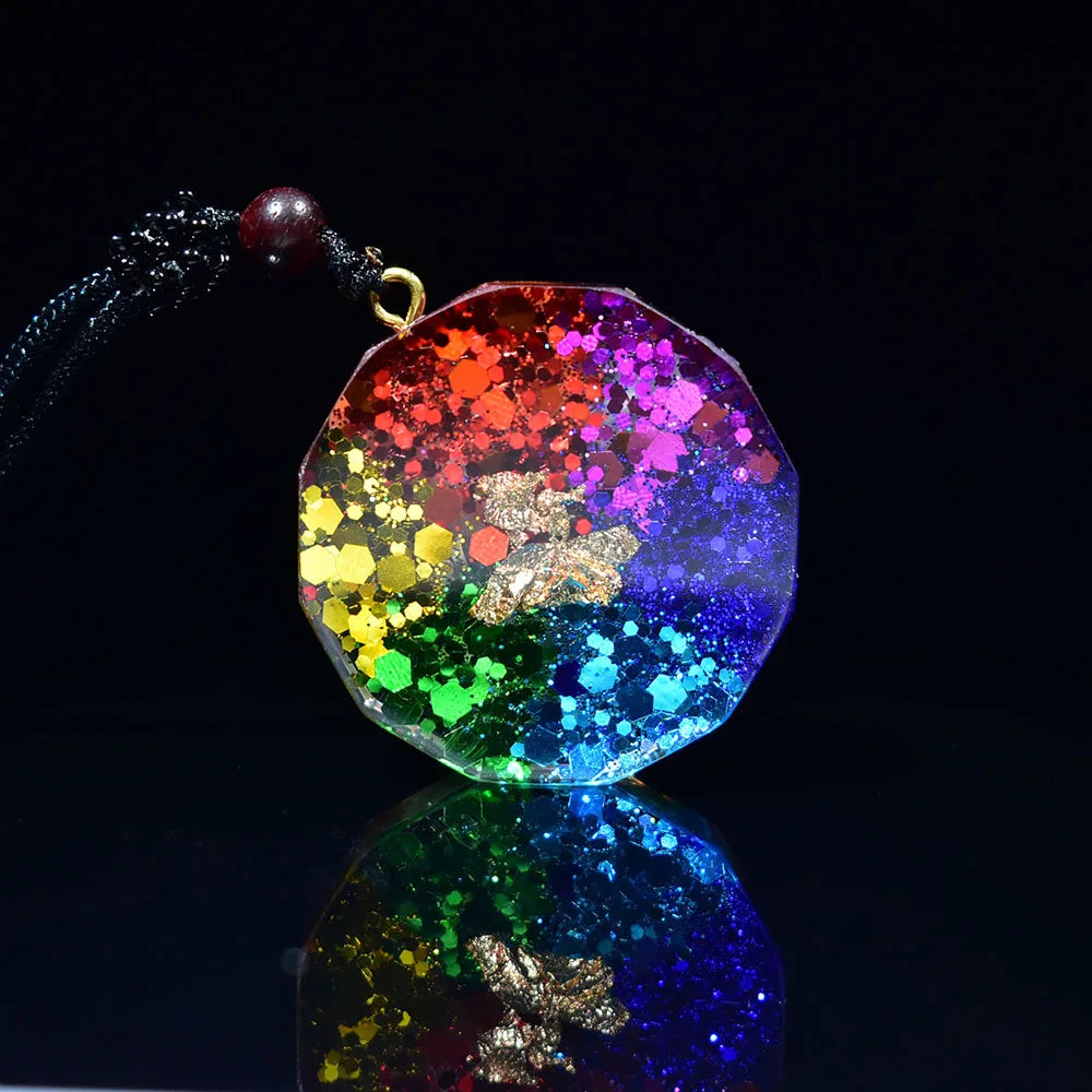 Pendentif Orgonite Om Chakras