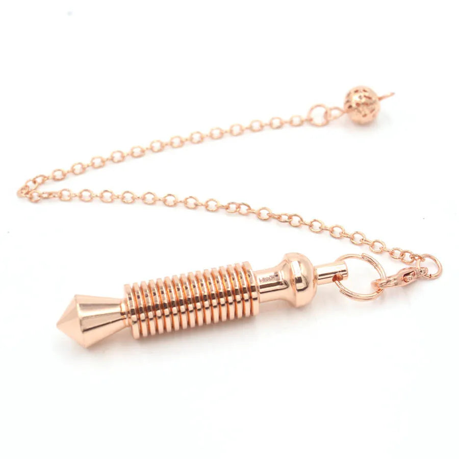 Pendule Divinatoire Radiesthésie Metal Spiral