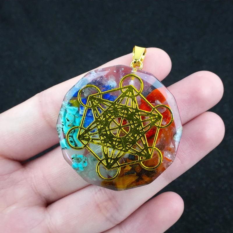 Pendentif Orgonite 7 Chakras