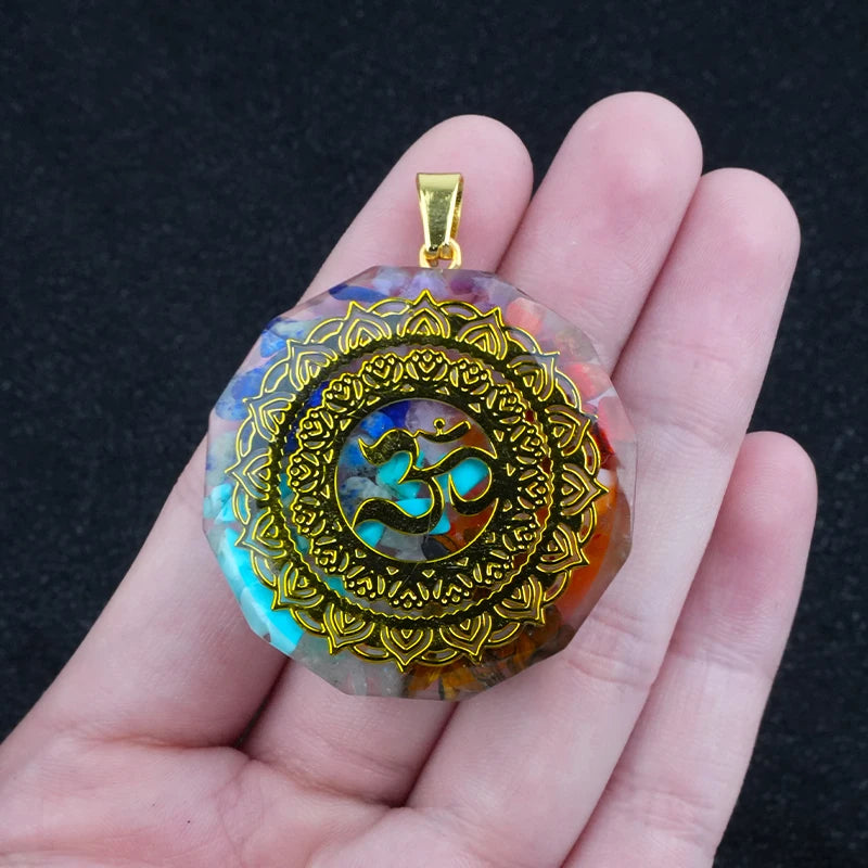 Pendentif Orgonite 7 Chakras