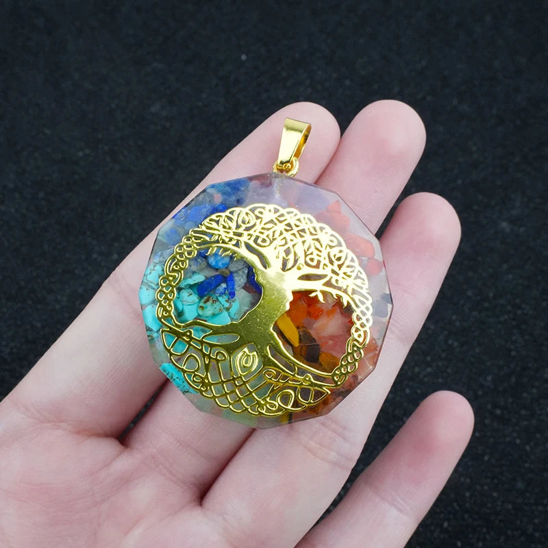 Pendentif Orgonite 7 Chakras