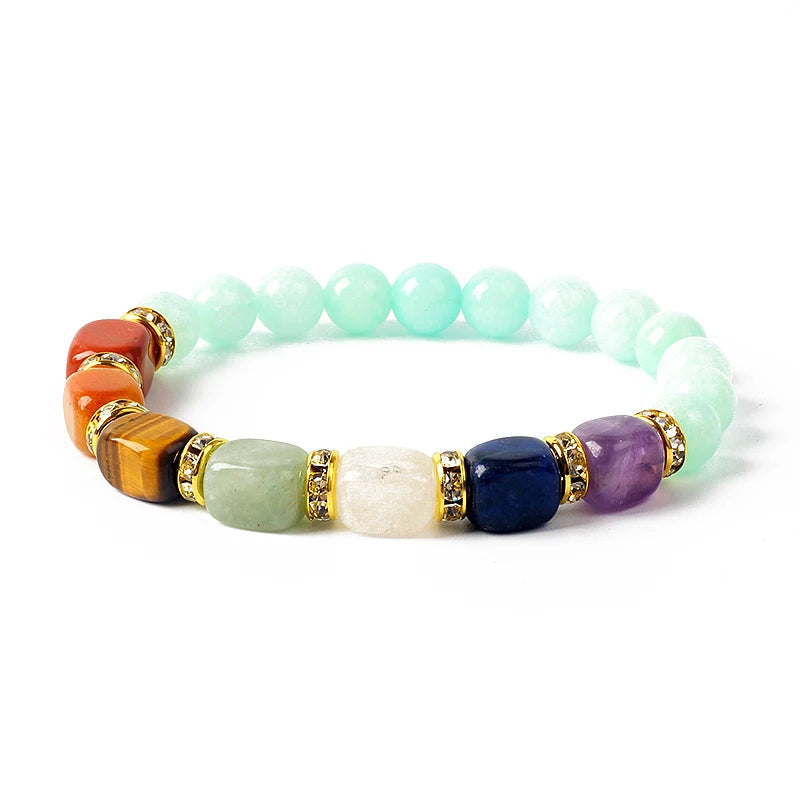 Bracelet 7 Chakras en Pierres Naturelles