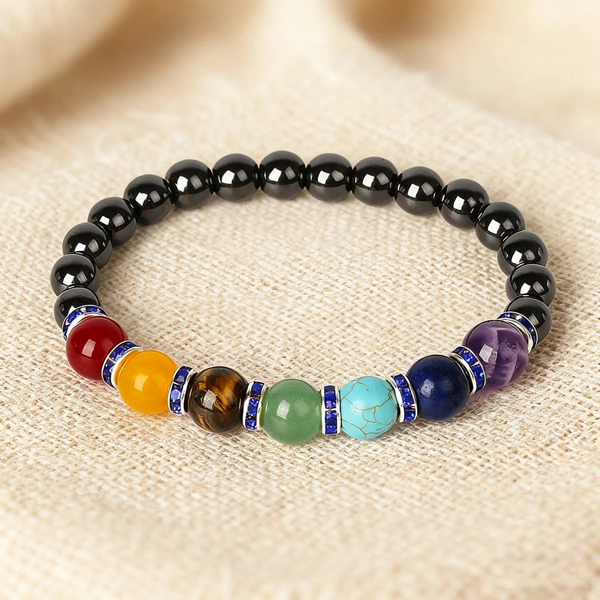 Bracelet de Lithothérapie 7 Chakras