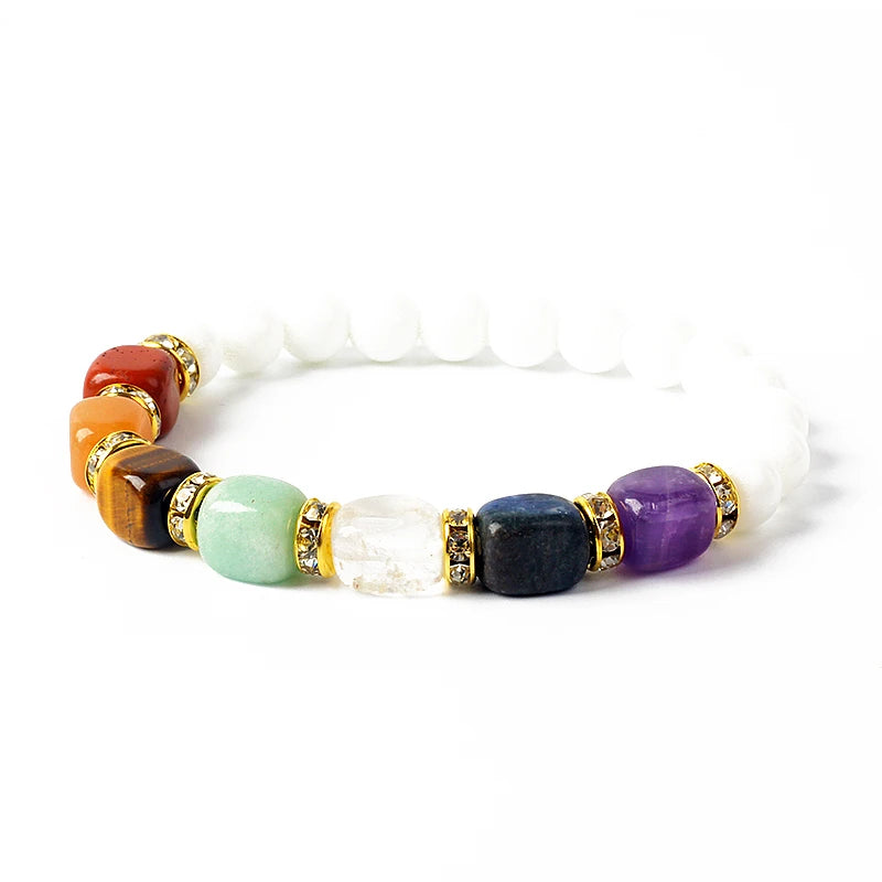 Bracelet 7 Chakras en Pierres Naturelles