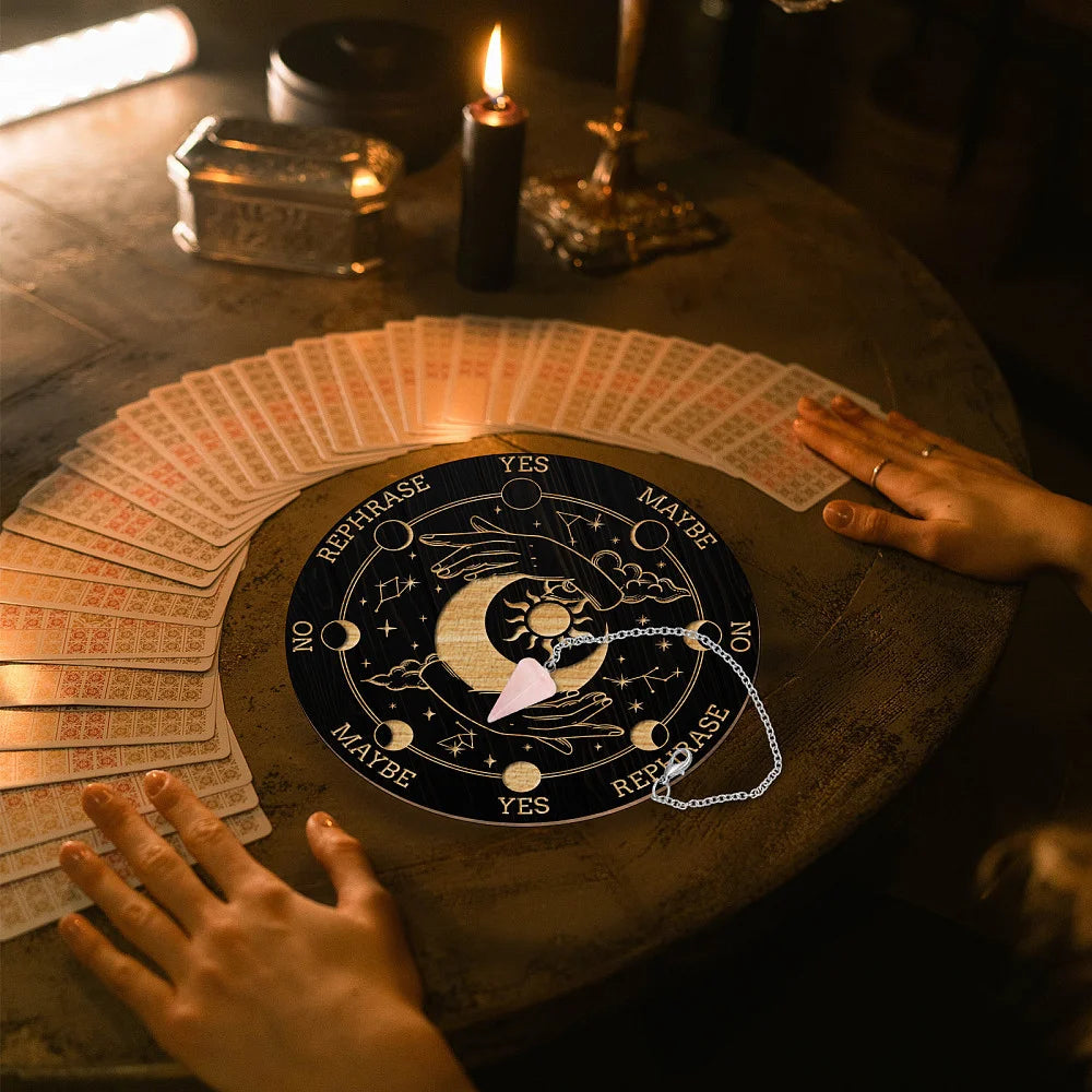 Pendule Divination Forme Cristal Pierre Naturelle