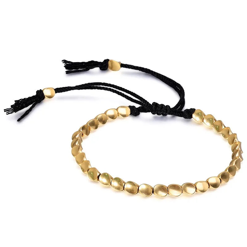 Bracelet Tibétain Fin en Cordon Tressé