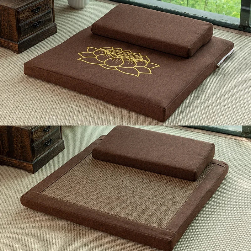 Ensemble Coussin de Méditation Rectangulaire
