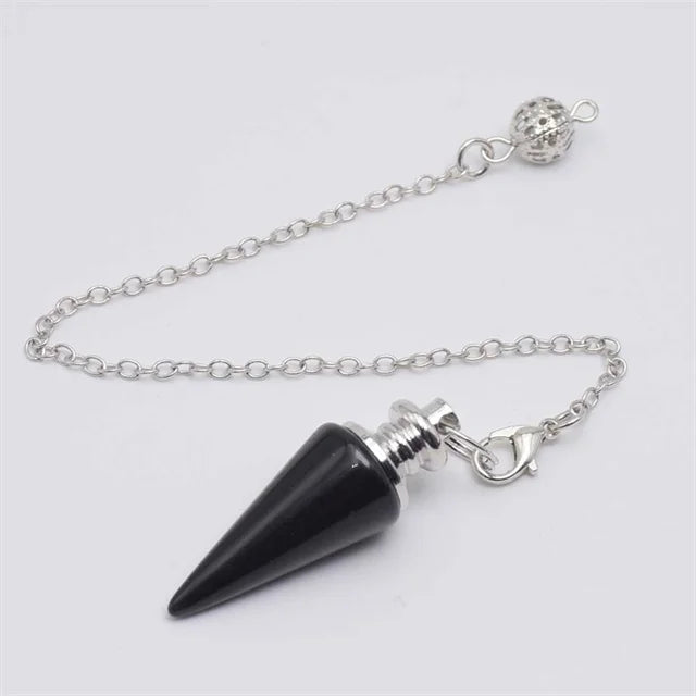 Pendule Divinatoire Radiesthésie en Pierre Naturelle