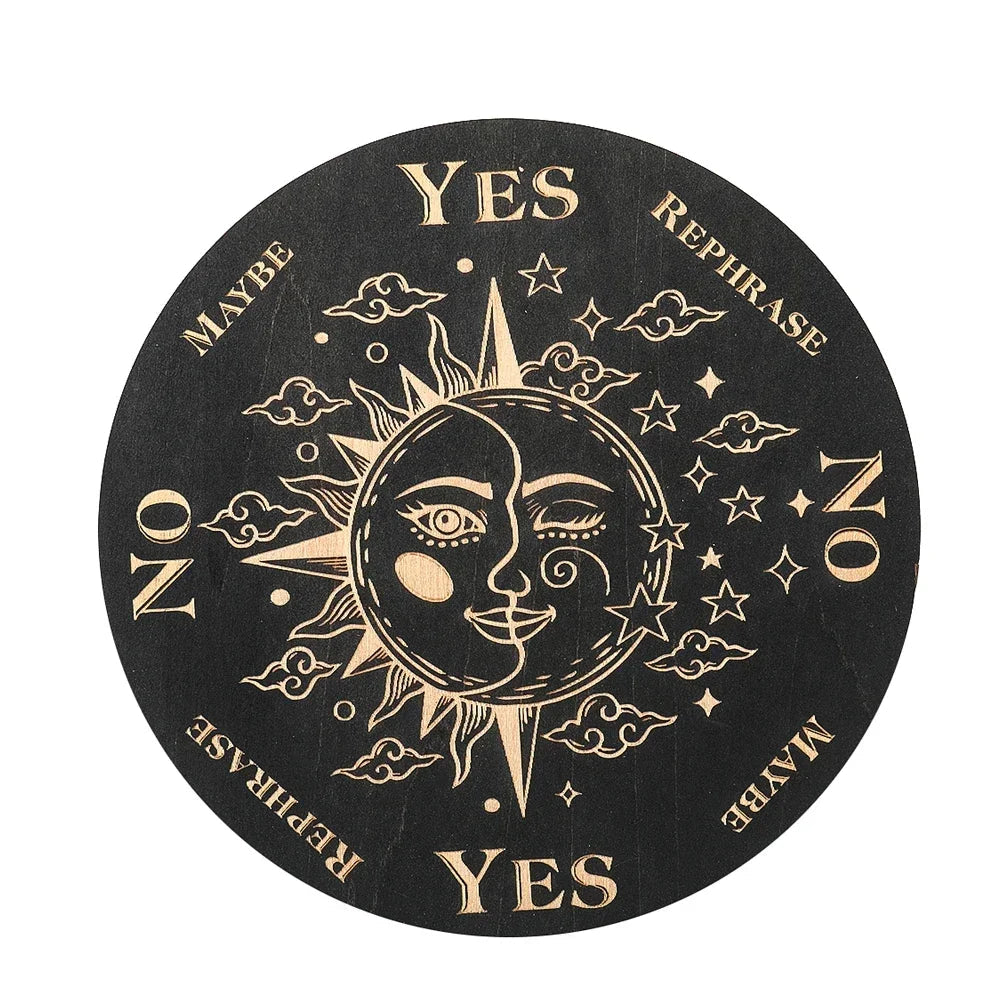 Planche Radiesthésie Oui Non en Bois