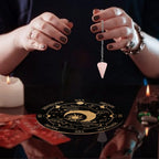 Pendule Divination Forme Cristal Pierre Naturelle