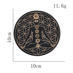 Planche Radiesthésie Chakras en Bois
