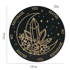 Planche Radiesthésie en Bois Motif Cristal