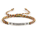 Bracelet Tibétain Cordon Tressé