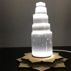 Lampe en Pierre Sélénite Naturel