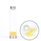 Gourde en Verre avec Cristaux 550ML