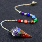 Pendule Divinatoire Radiesthésie 7 Chakras