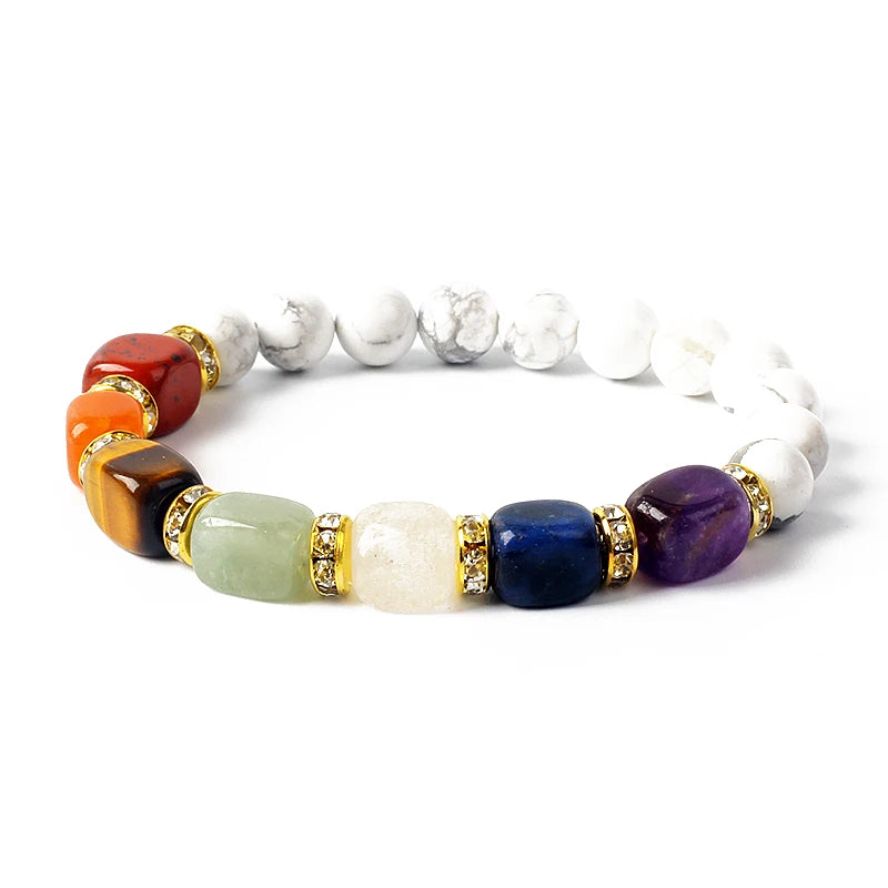 Bracelet 7 Chakras en Pierres Naturelles