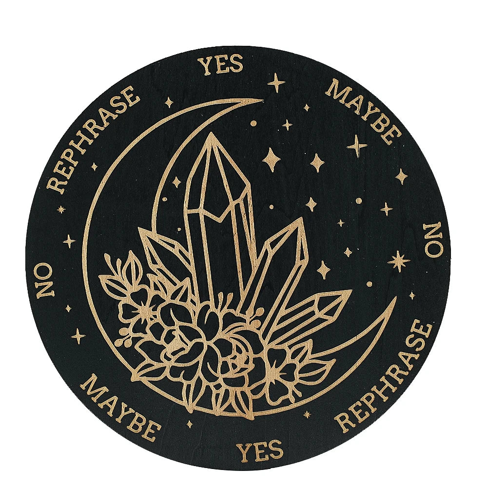 Planche Radiesthésie en Bois Motif Cristal