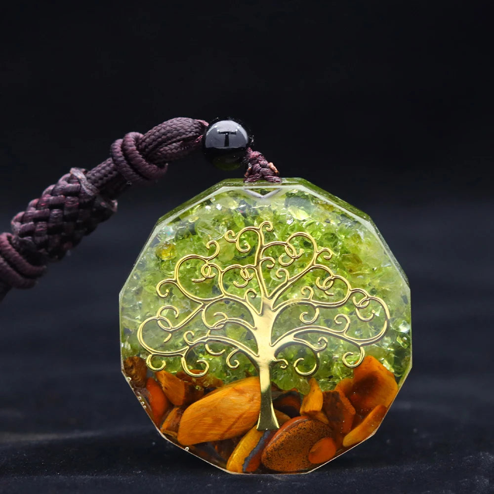 Pendentif Orgonite Arbre de Vie