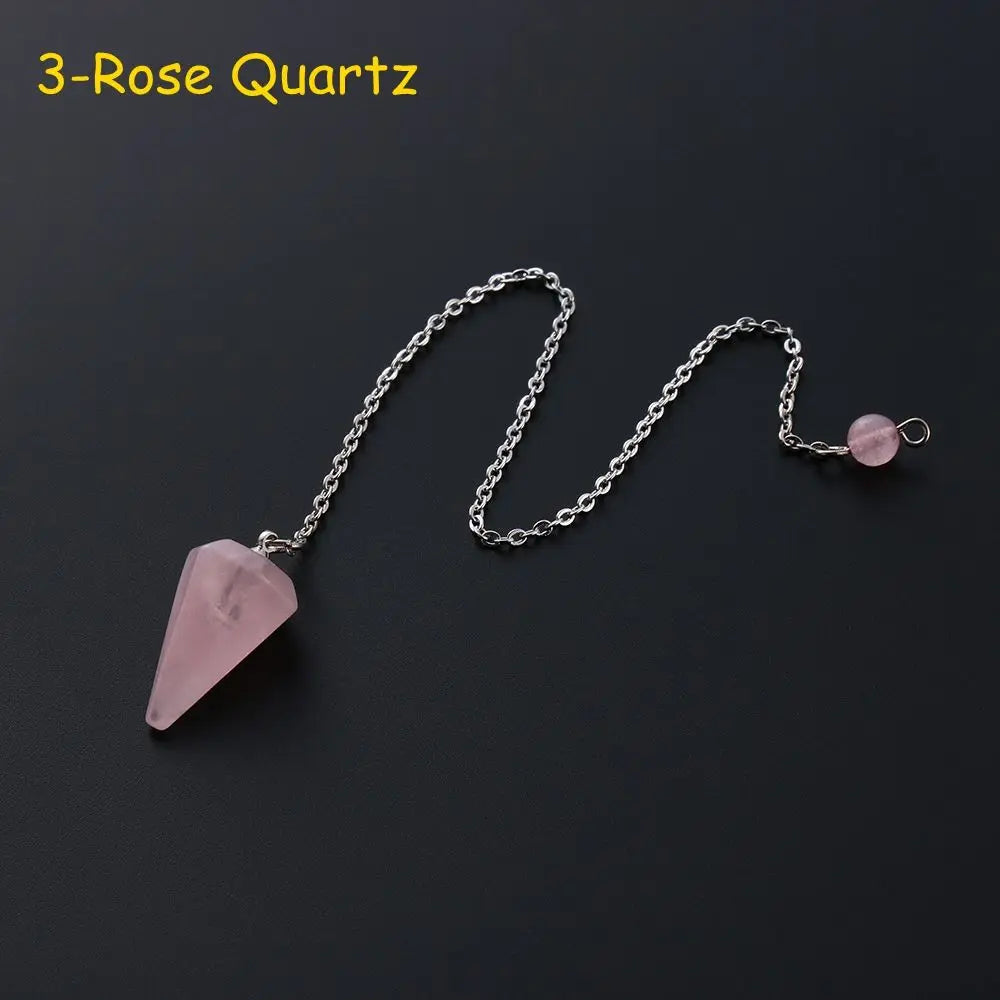 Pendule Divinatoire Radiesthésie 7 Chakras