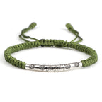 Bracelet Tibétain Cordon Tressé