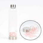 Gourde en Verre avec Cristaux 550ML
