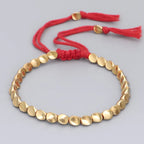 Bracelet Tibétain Fin en Cordon Tressé