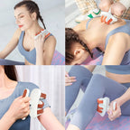 Femme qui utilise un Rouleau de Massage sur le corps