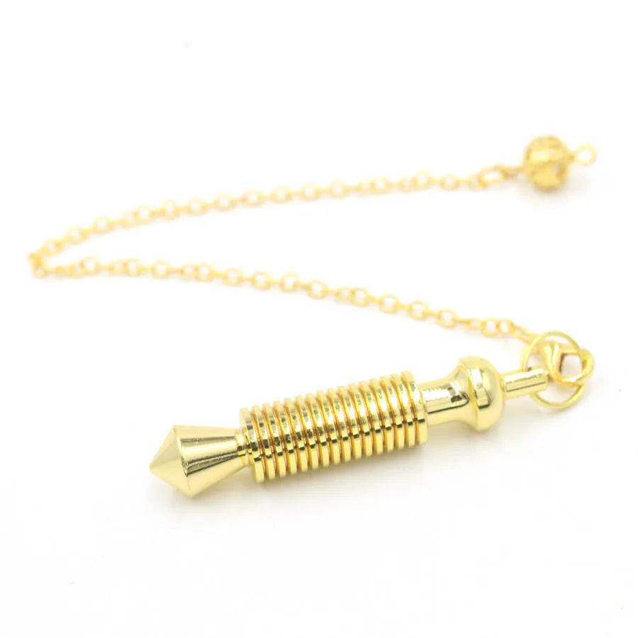 Pendule Divinatoire Radiesthésie Metal Spiral