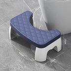 repose pied tabouret wc bleu
