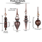 Pendule Divinatoire Radiesthésie Métallique