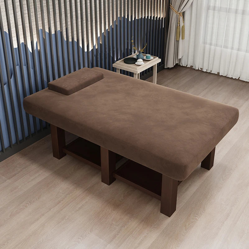 Table de Massage Fixe en Velours