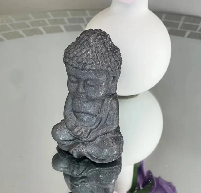 Statue Bouddha 70mm en Shungite