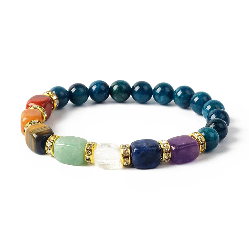 Bracelet 7 Chakras en Pierres Naturelles
