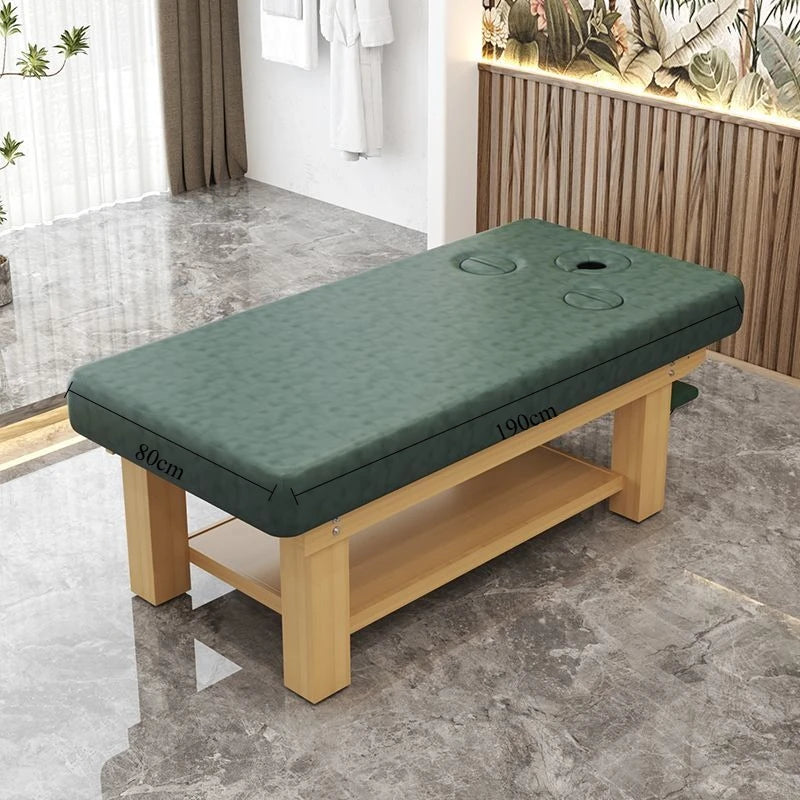 Table de Massage Fixe en Bois Massif