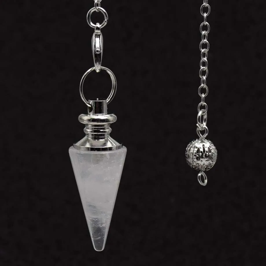 Pendule Divinatoire Radiesthésie en Pierre Naturelle